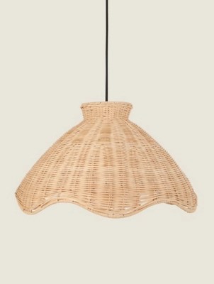 Natural EasyFit Pendant Shade Home at ASDA