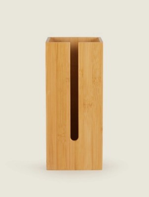 Bamboo Toilet Roll Holder Home at ASDA
