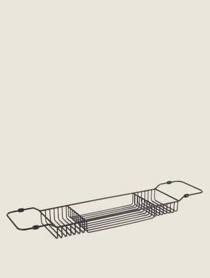Black Wire Bath Tray Home at ASDA