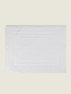 White Terry Just Wellness AntiMicrobial Bath Mat Home at ASDA