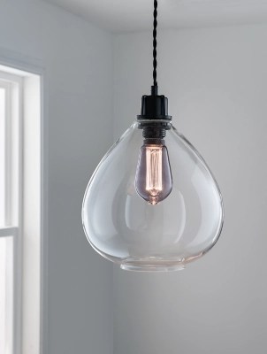 Glass Tear Drop EasyFit Shade Home at ASDA