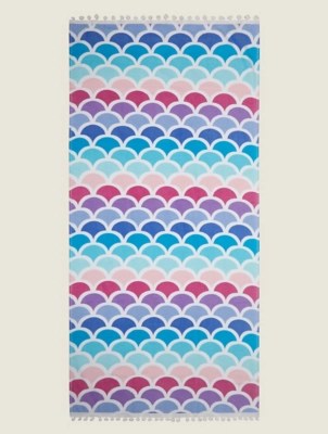 Mermaid Printed Beach Towel Home at ASDA