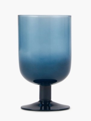 Blue Ombré Goblet Glass Set of 4 Home at ASDA