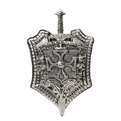 Dark Grey Halloween Shield Sword Halloween at ASDA