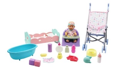 Hapello Baby Doll Combo Set Toys & Character at ASDA