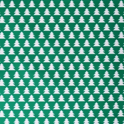 Green Christmas Tree Wipe Clean Tablecloth Home at ASDA