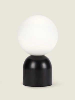 Black Orb Touch Lamp Home at ASDA