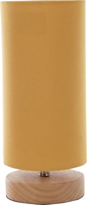 Cylinder Table Lamp Mustard Home at ASDA