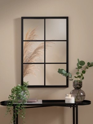 Black Window Mirror Home at ASDA