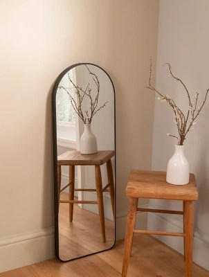 Black Arched Mirror Home at ASDA