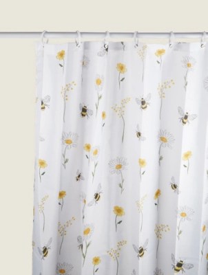 Bee & Daisy Shower Curtain Home at ASDA