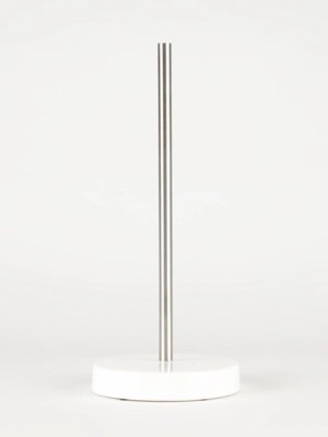 White Ceramic Toilet Roll Stand Home at ASDA