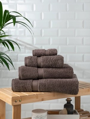 Brown Super Soft Cotton Towel Range Home at ASDA