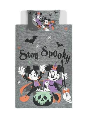 Disney Mickey Mouse Halloween Single Duvet Set Home at ASDA
