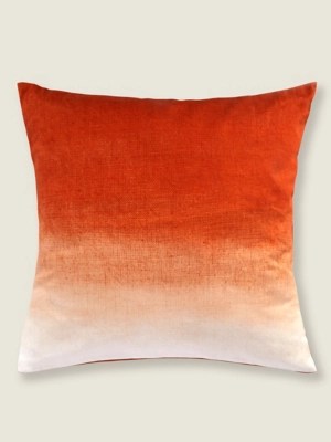 Orange Ombré Print Cushion Home at ASDA