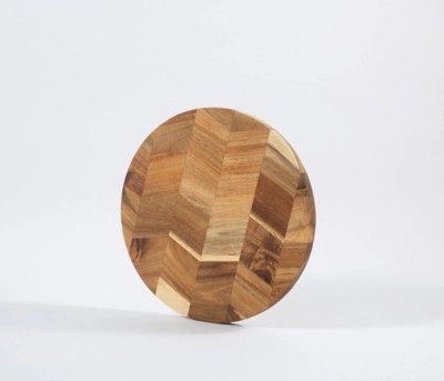 Herringbone Round Chopping Board Home at ASDA