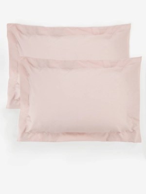 Light Pink Oxford Pillowcase Pair Home at ASDA
