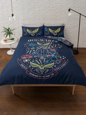 Harry Potter Hogwarts Duvet Set Home at ASDA