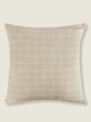 Cream Serenity Blocks Cushion Home at ASDA