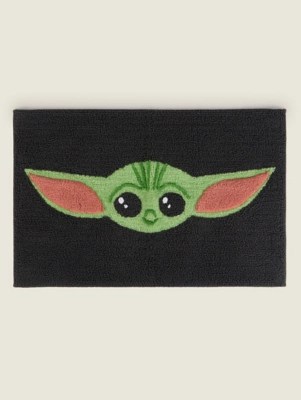 Star Wars Mandalorian Baby Grogu Black Bath Mat Home at ASDA