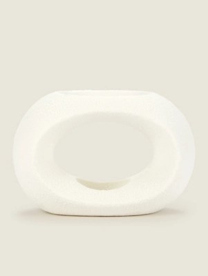 White Textured OvalShaped Ceramic Oil Burner Home at ASDA