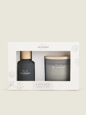 Spa Retreat Reed & Votive Candle Gift Set Home at ASDA