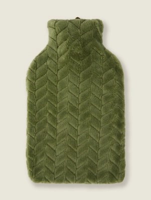 Green Textured Hot Water Bottle Home at ASDA