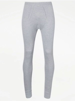 Grey Thermal Base Layer Long Johns Men at ASDA