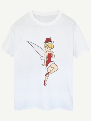 Asda Christmas T Shirts 2023 Tinker Bell Christmas Womens White TShirt Women at ASDA