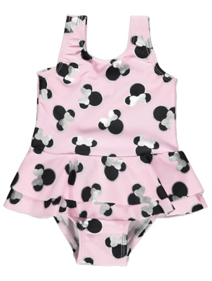 Disney Minnie Mouse Pink Swimsuit Baby at ASDA