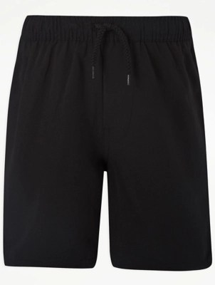 Boys Black School Swim Shorts School at ASDA