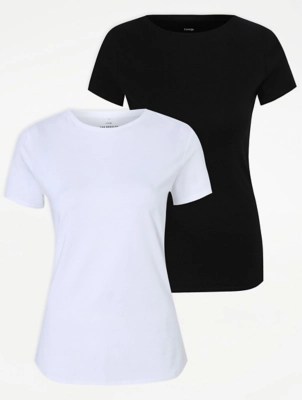 Jersey TShirts 2 Pack Women at ASDA