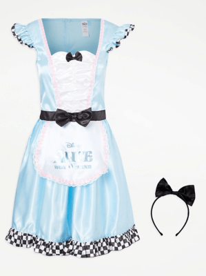 Disney Alice in Wonderland Fancy Dress Costume Women at ASDA
