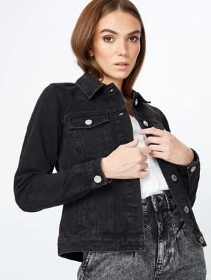Asda Black Denim Jacket sites.unimi.it