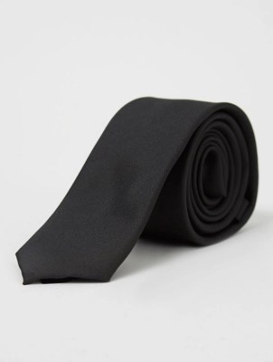 Black Slim Fit Tie Men at ASDA