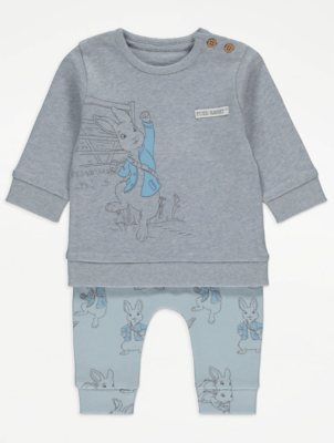 Peter Rabbit Blue Top and Leggings Outfit Baby at ASDA