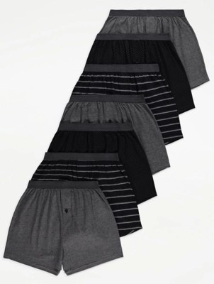 Loose Fit Boxers 7 Pack Men at ASDA