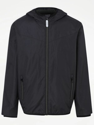 Black Lightweight Jacket Kids at ASDA