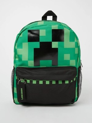 Minecraft Green Backpack Kids at ASDA