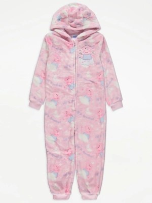 Peppa Pig Pink Fleece Onesie Kids at ASDA