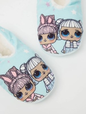 L.O.L. Surprise! Blue Star Print Slipper Socks Kids at ASDA