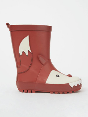 Brown Fox Wellington Boots Kids at ASDA