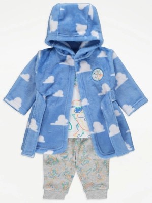 Disney Toy Story Blue Pyjamas and Dressing Gown Set Baby at ASDA