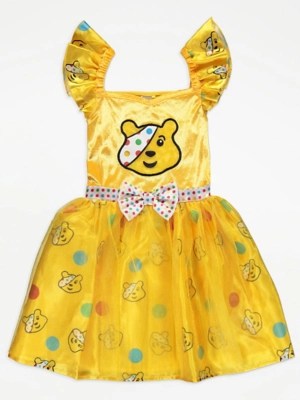 Children in Need Pudsey Yellow Fancy Dress Costume Kids at ASDA