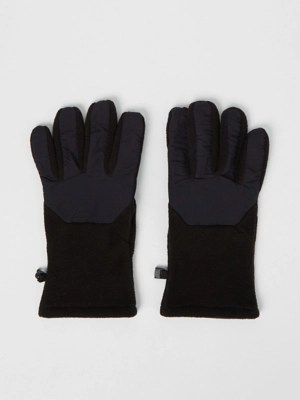 Black Fleece Panelled Gloves Men at ASDA