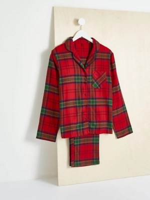 Red Check Print Adults Family Christmas Pyjamas Women at ASDA