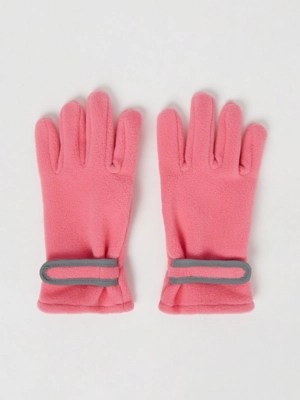 Pink Fleece Gloves Kids at ASDA