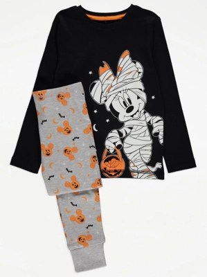 Disney Mickey Mouse Halloween Glow in the Dark Pyjamas Kids