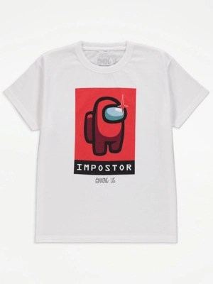 Among Us Imposter Graphic TShirt Kids at ASDA