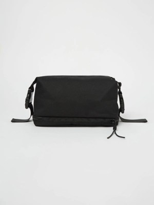 Black Buckle Wash Bag Men at ASDA